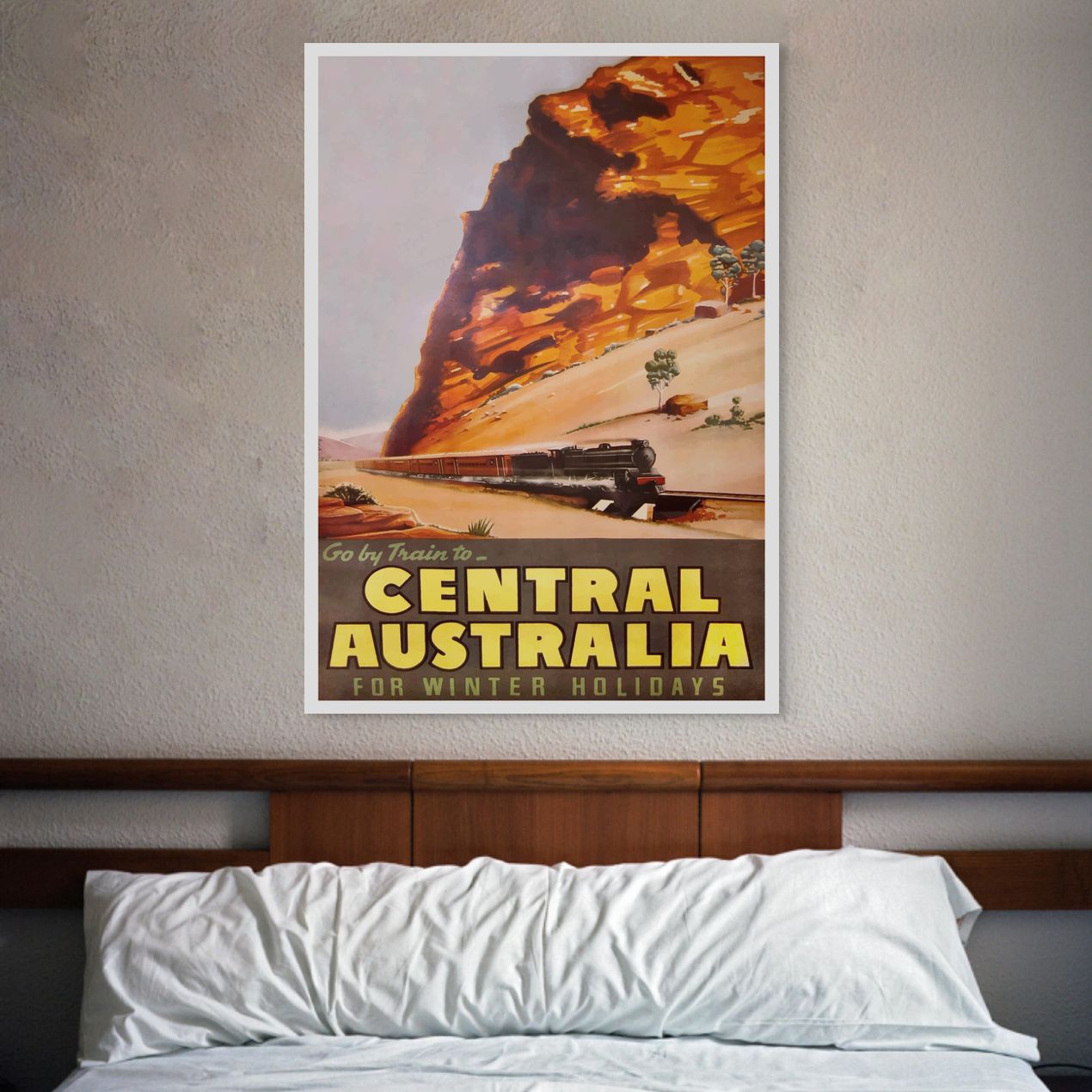 Central Australia Vintage Poster Ad