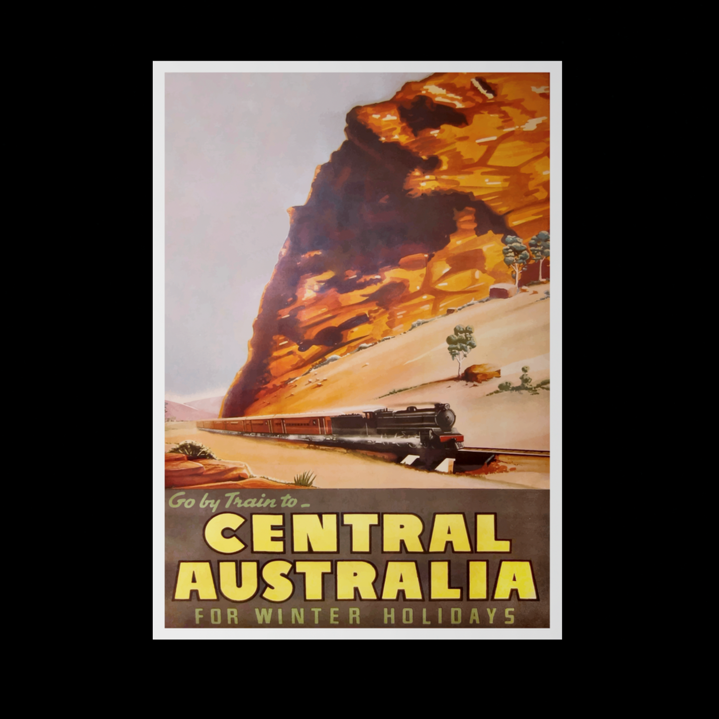 Central Australia Vintage Poster Ad