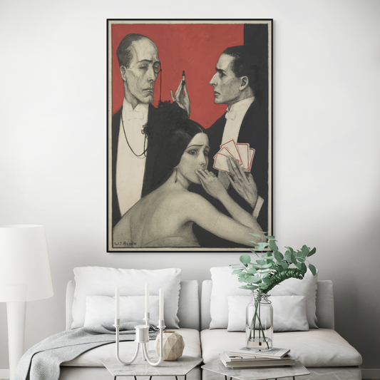 Vintage Casino Art By Wladyslaw Theodore Benda