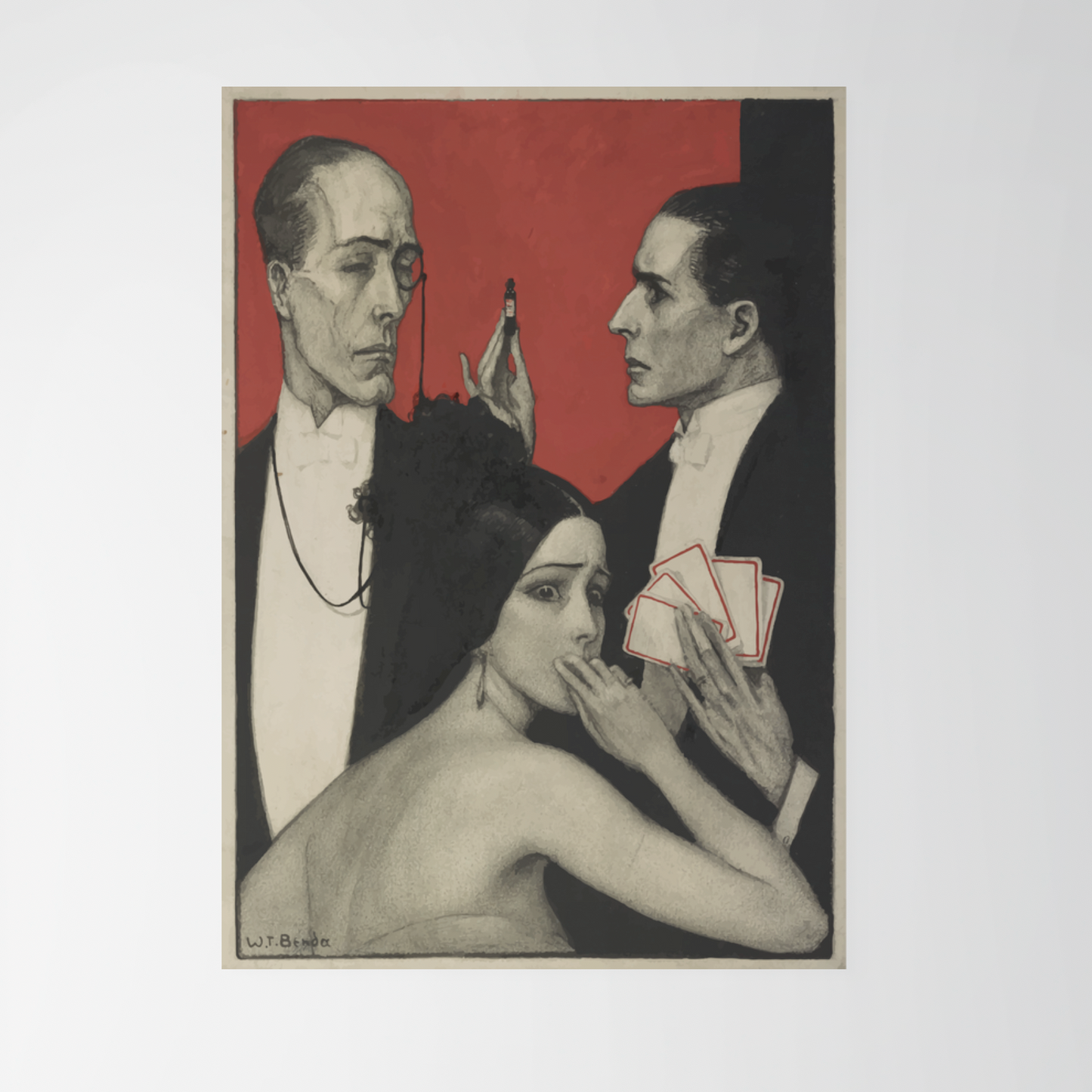 Vintage Casino Art By Wladyslaw Theodore Benda